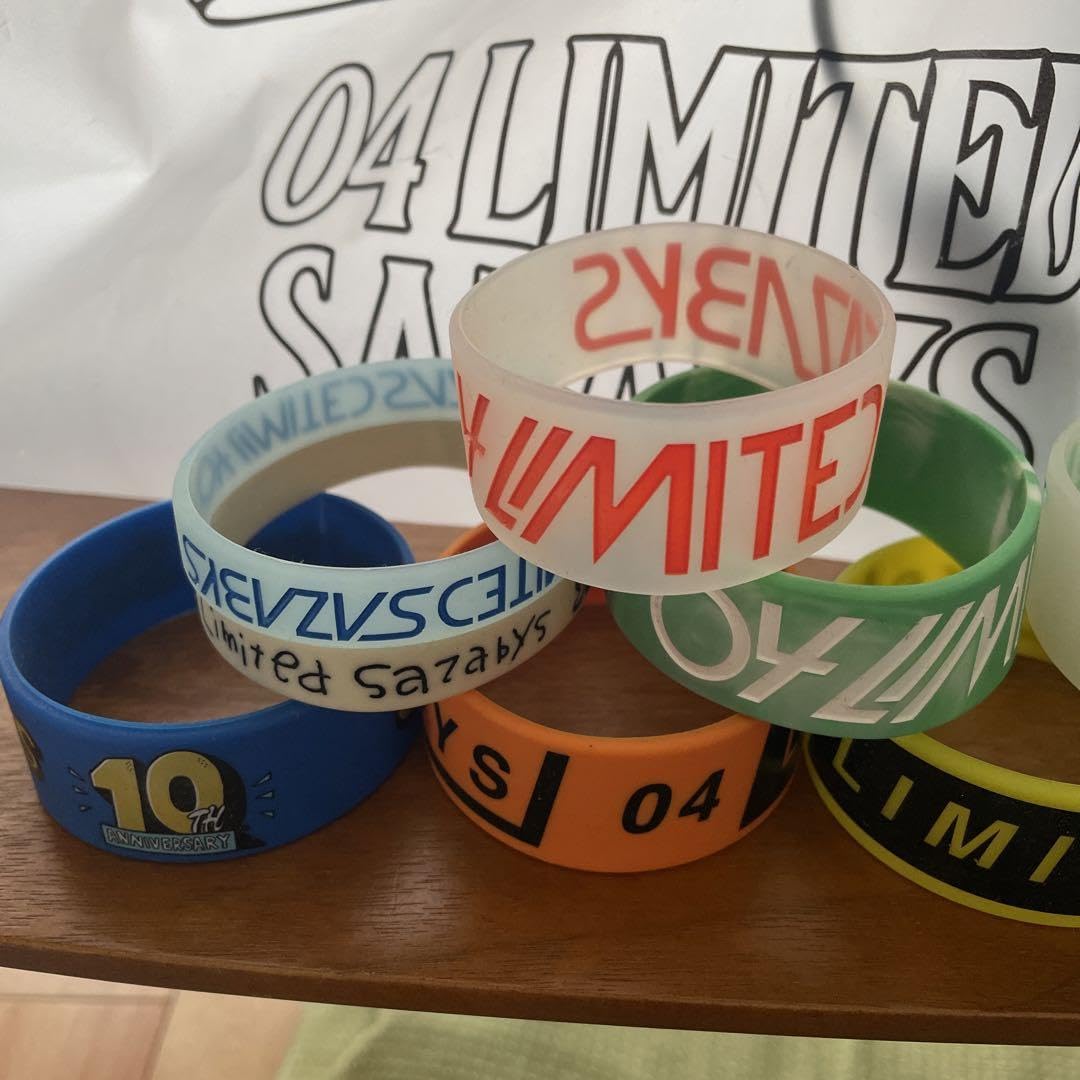 04limited sazabysラバーバンド 16個セット 多色 デザイン 04 Limited Sazabysラバーバンドセット