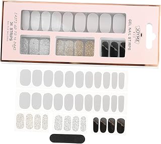 HAPINARY 1 Conjunto De Adesivos De Unhas De Gel Adesivos De Esmalte Para Mulheres Tiras De Esmalte Tiras De Unhas Envoltório Completo Projetado Adesivos De Unhas Decalque De Arte De Unha