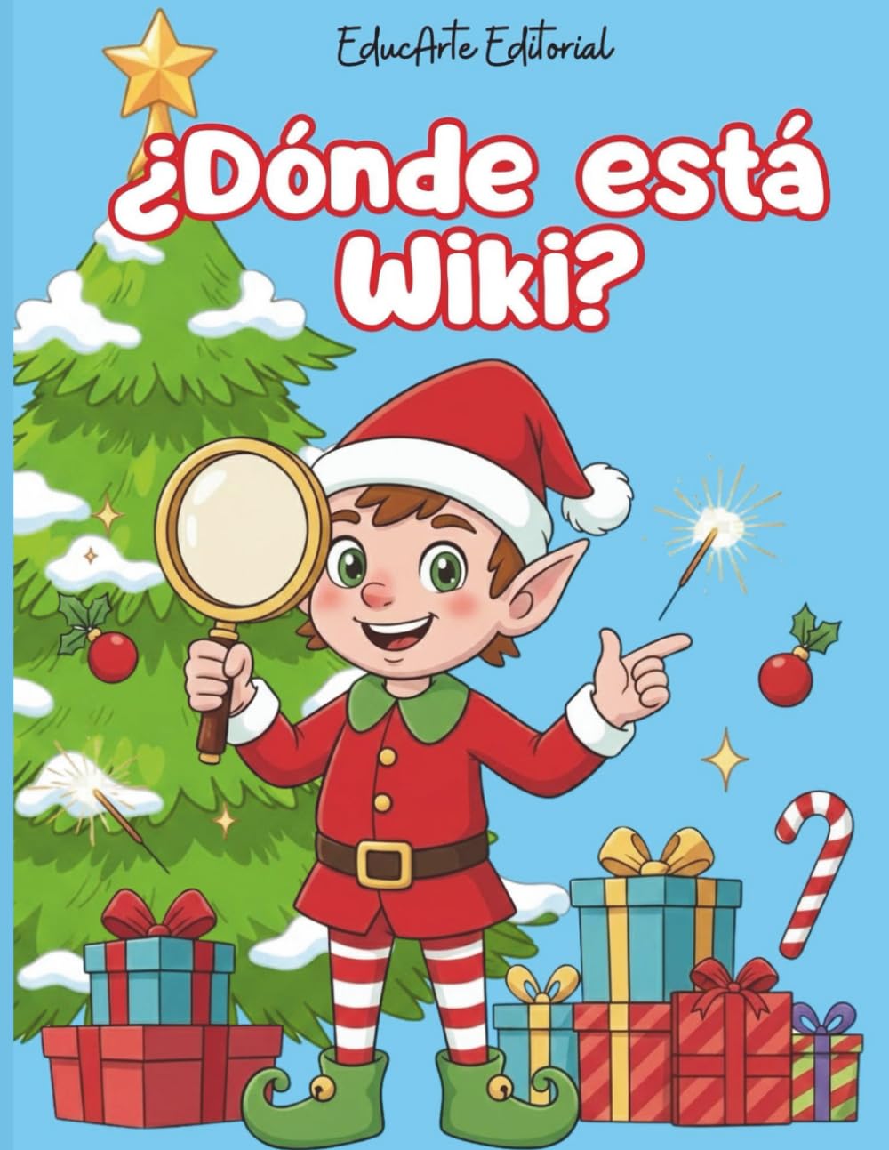 ¿Dónde está Wiki? – Libro de Busca y Encuentra Navideño para Niños: Encuentra al elfo Wiki en escenas mágicas llenas de detalles, juegos y objetos escondidos