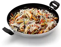 Panela Wok Nº30 Com Alças Alumínio Teflon Interno Ref.0.179