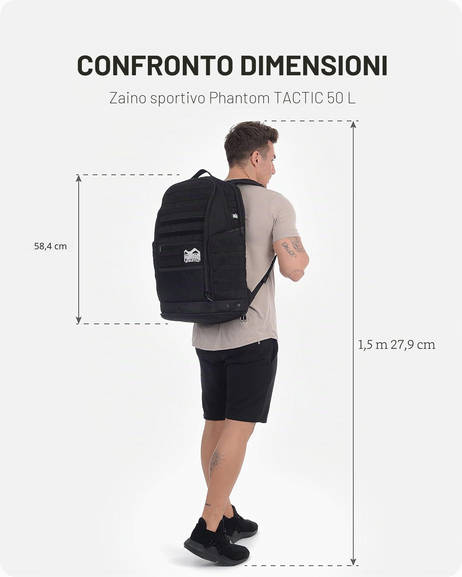 Phantom Athletics Zaino sportivo – Fitness Training – Zaino da uomo