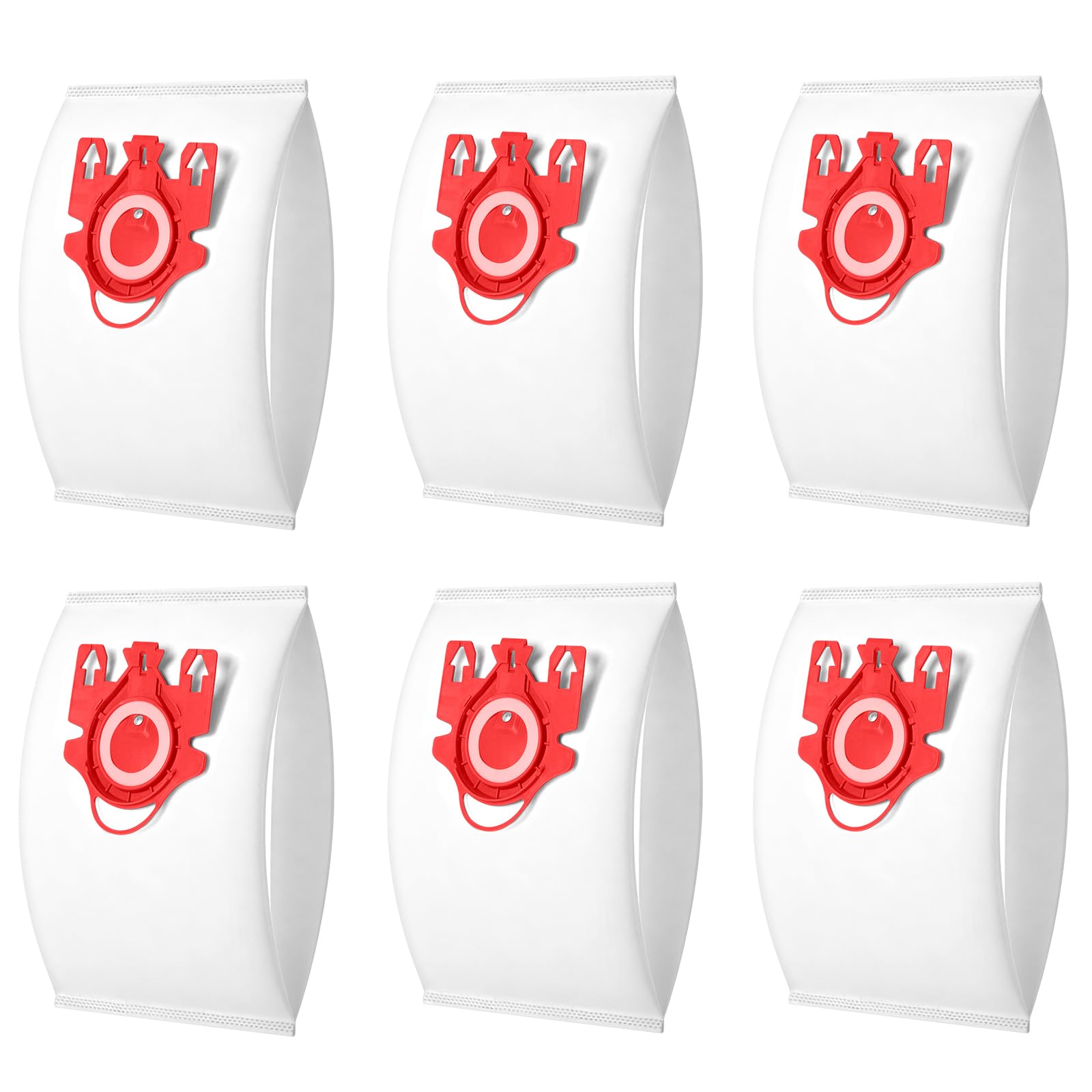 Vicloon 6 Pack Dust Bags for Miele GN FJM Series Vacuum Cleaners, Vacuum Cleaner Bags Replacement for Miele Classic C1, Complete C2 C3, S2 S5 S8 S400 with 2 Motor Filters & 2 AirClean Filters
