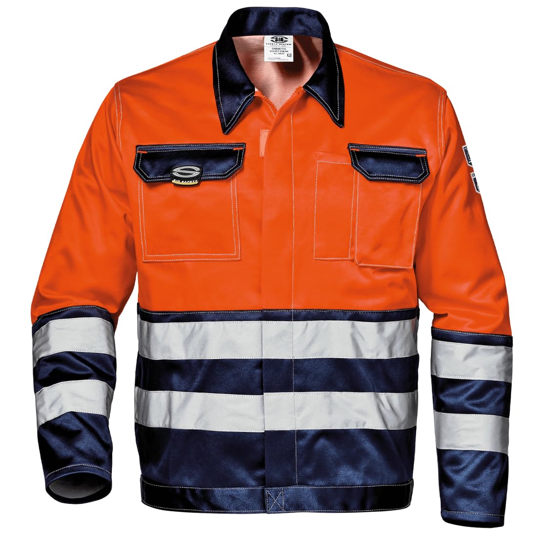 Sir Safety System Velvet Color Giubbetto da Lavoro Uomo Alta Visibilità, 44-62, Giallo Alta Visibilità/Verde, Arancio Alta Visibilità/Blu, Giallo Alta Visibilità/Blu