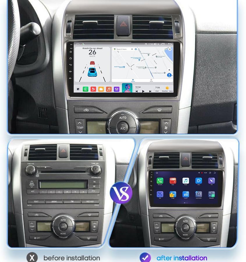 Android Auto Carplay Corolla Écran Tactile Haute Définition FM - 2