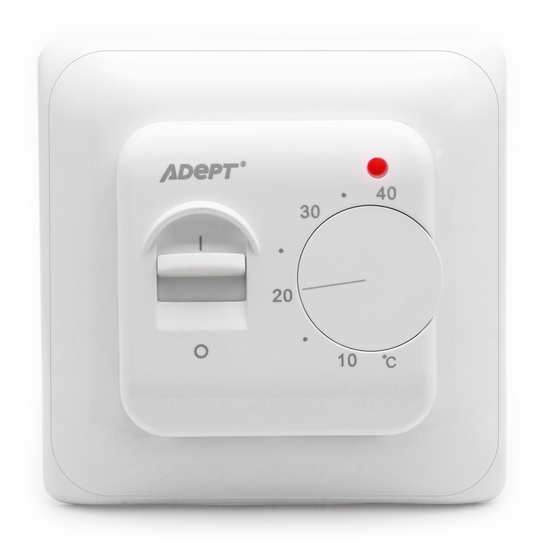 Underfloor Heating Manual Dial Thermostat With Floor Sensor Probe