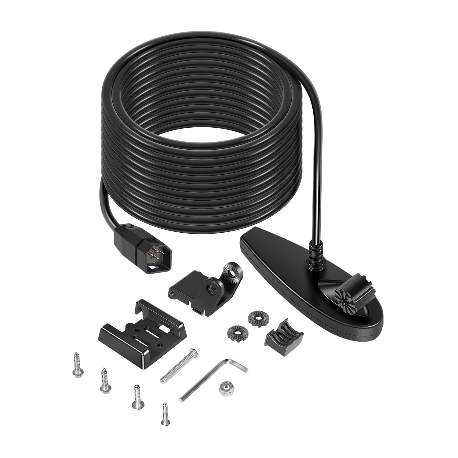 710226-1 XNT 9 DI T pour transducteur de tableau arrière Humminbird Helix avec sonar à double faisceau et imagerie descendante - 200/455 kHz, avec transducteur de montage sur tableau arrière de