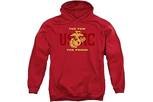 US Marine Corps Split Tag Unisex Adult Pull-Over Hoodie