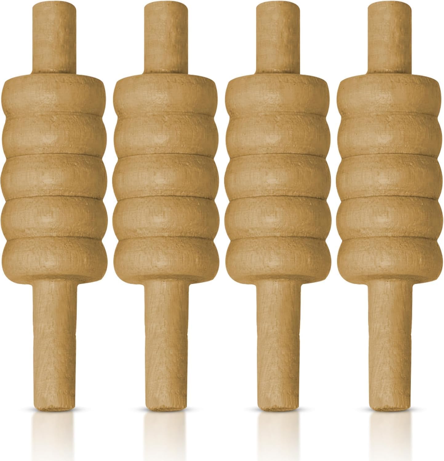 22YardsPro Wooden Cricket Stumps Heavy Bails – Set of 4 Durable Indoor/Outdoor Cricket Bails for Practice & Matches