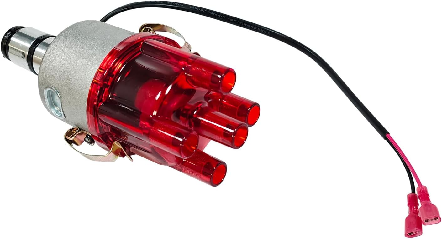 0231178009EL 009 Centrifugal Distributor with Electronic Ignition Red Transparent Case Fits for VW Bug Ghia