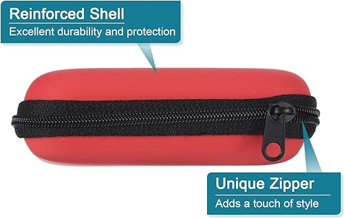 Miniatura 8 de PATIKIL Estuche para dardos, dardos de EVA multifuncionales, almacenamiento de transporte con bolsillos de malla para dardos, puntas, vuelos,