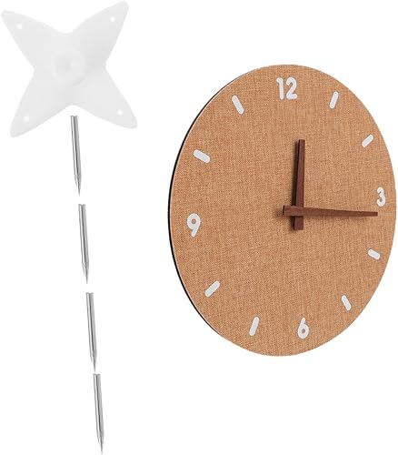 HOMSFOU 1pc Wall Clock Reloj Digital De Pared Rustic Hanging Clock Silent Decorative Clock Decorative Hanging Clock Simple Decorative Clock Wood