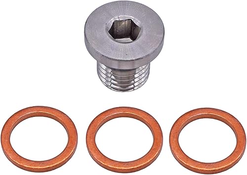 7052306 Tapón de drenaje de aceite de motor y arandelas para Polaris ACE General Ranger RZR Scrambler 570 900 1000