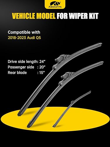 Vista 225 de MIKKUPPA Limpiaparabrisas de 26 pulgadas + 23 pulgadas + 12 pulgadas, repuesto para Mercedes-Benz 2013-2016 GL350 GL450, 2012-2015 ML350 ML550 ML63