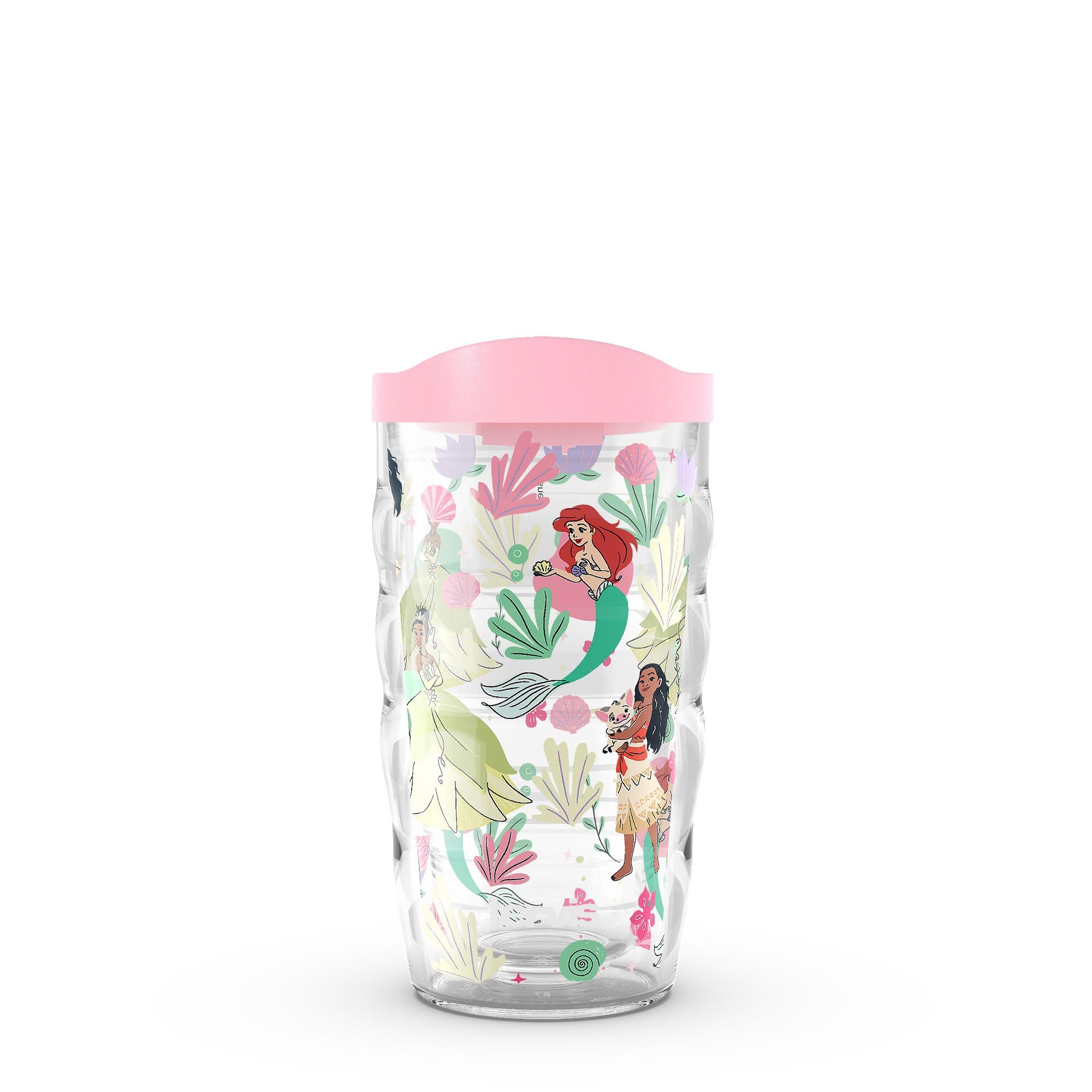 Tervis 10Oz Kids Tumbler With Travel Lid Disney - Princess Paradise Made In Usa Double Walled Insulated Tumbler Travel Cup Keeps Drinks Cold & Hot, 10Oz Wavy, Classic
