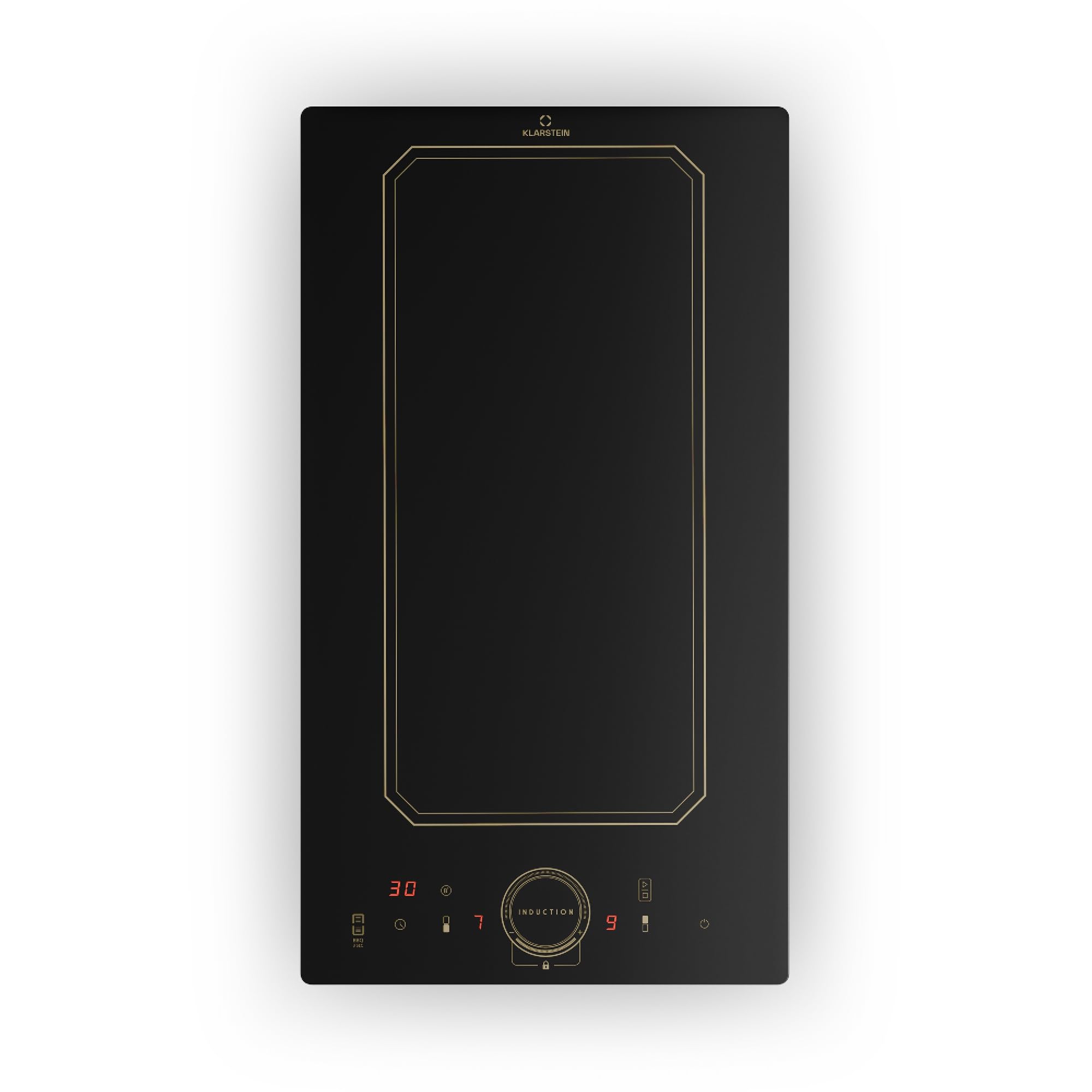 Klarstein Placa Induccion, de 2 Fuegos, Vitroceramica 3500 w x 2 Placas de Sobremesa con Control Táctil Inteligente, Pantalla Digital y Función con Temporizador, Cocinas de Inducción Eléctricas 240V