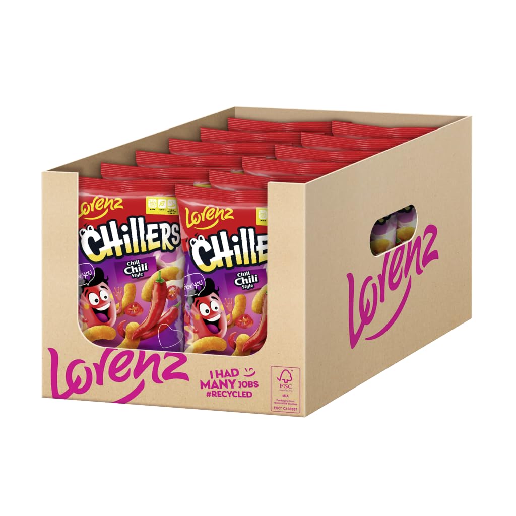 LORENZ | Chillers Chili Style | 12 x 70 g | vegetarisch | nicht frittiert