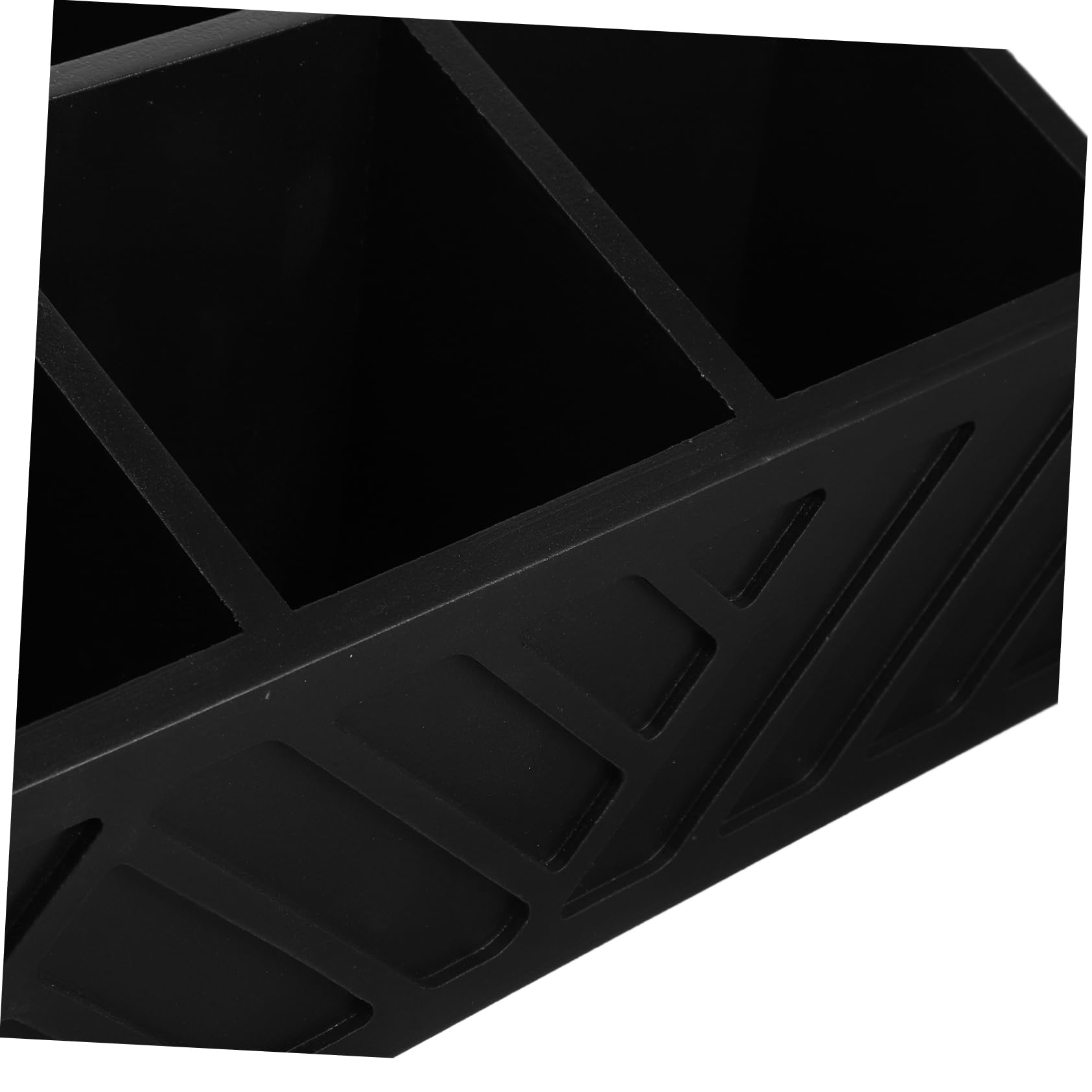 GLEAVI Schwarze Holz Aufbewahrungsbox mit Fächern 1 Stück | Kaffeestation Organizer, Thekenaufsatz für Cafés und Milchtee Shops, Moderne Klare Linien