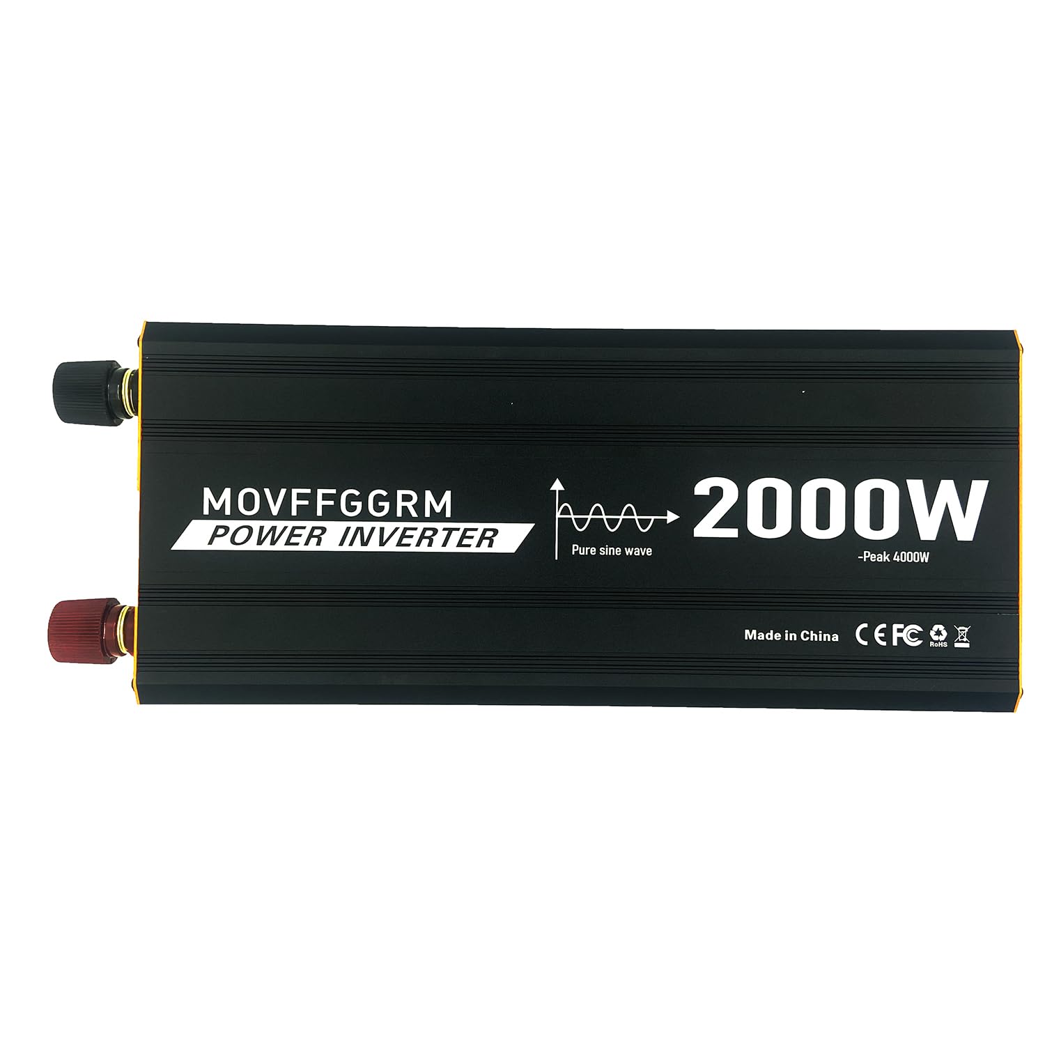 Falownik mocy 2000 W Pure Sine Wave Power Inverter Peak-4000 W, DC 12 V do 110 V, z 3 x AC, portem USB, cyfrowym wyświetlaczem LCD