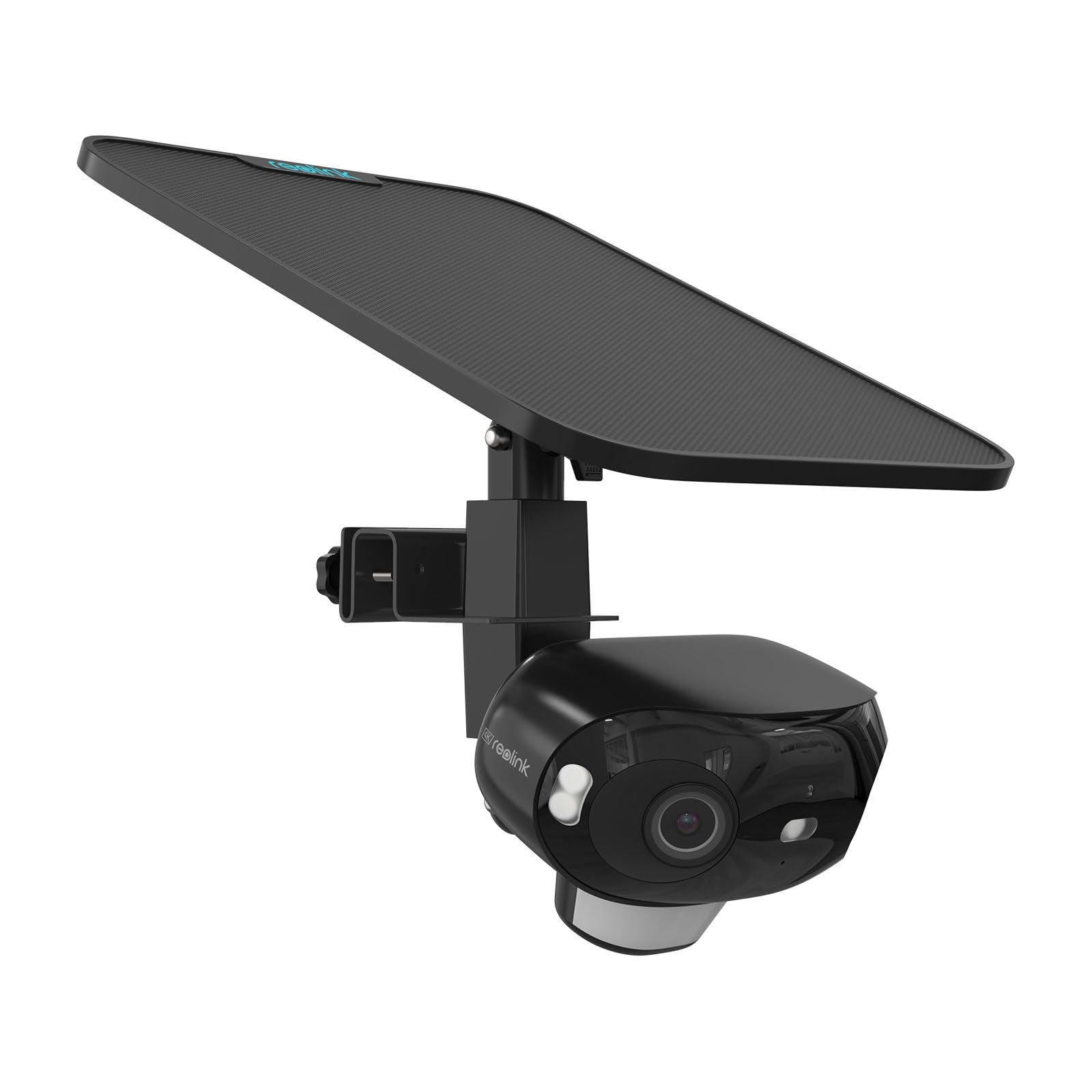TIUIHU 2-in-1 Camera Gutter Mount for Reolink Argus 4 Pro/Argus 3 Pro/Argus 3E/Argus 3 Ultra + Solar Panel(Black)