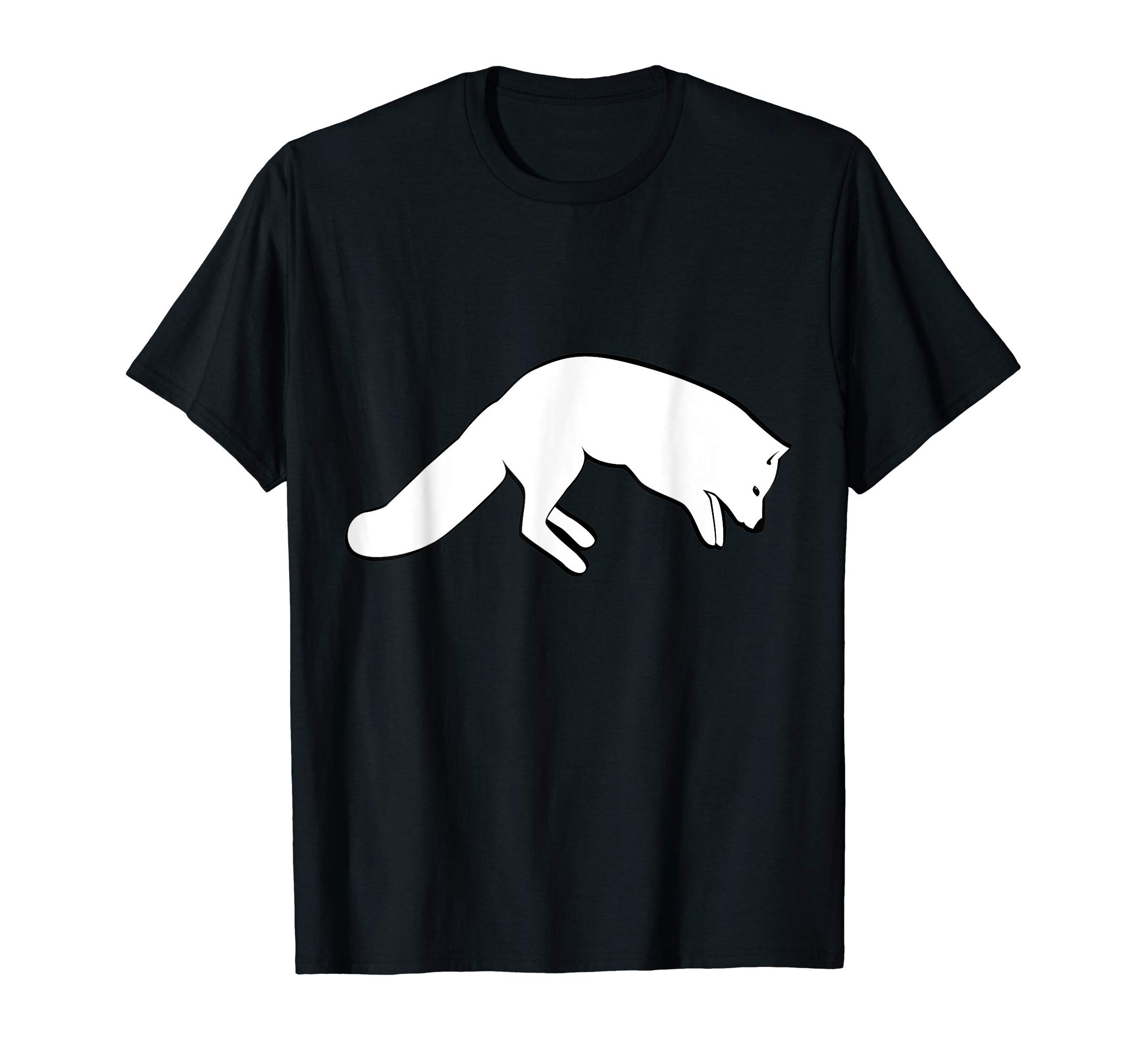 Arctic Furry Foxes Novelty TeesCute Arctic Fox T Shirt For Men & Women Pouncing Arctic Fox T-ShirtOEKO-TEX STANDARD 100