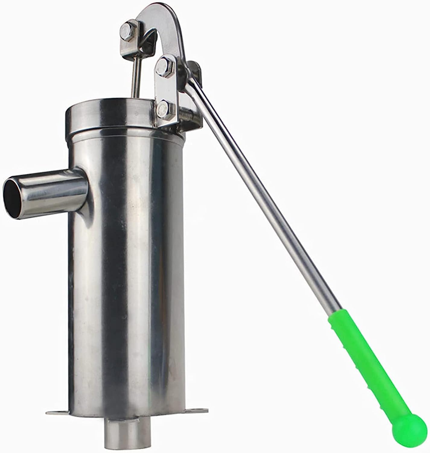 Pompa manuale per pozzi di aspirazione, pompa manuale in acciaio inox per pompare acqua sotterranea in giardini domestici e applicazioni marine, pompa da pozzo a pressione manuale durevole e senza