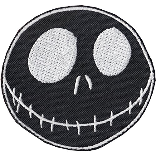 Nightmare Before Christmas Patch Jack Skellington Disney Iron On Embroidered
