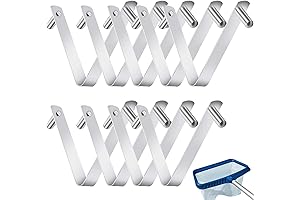 CANIPHA Premium Spring Button Pool Pole Clips for Effortless Pole Attachment