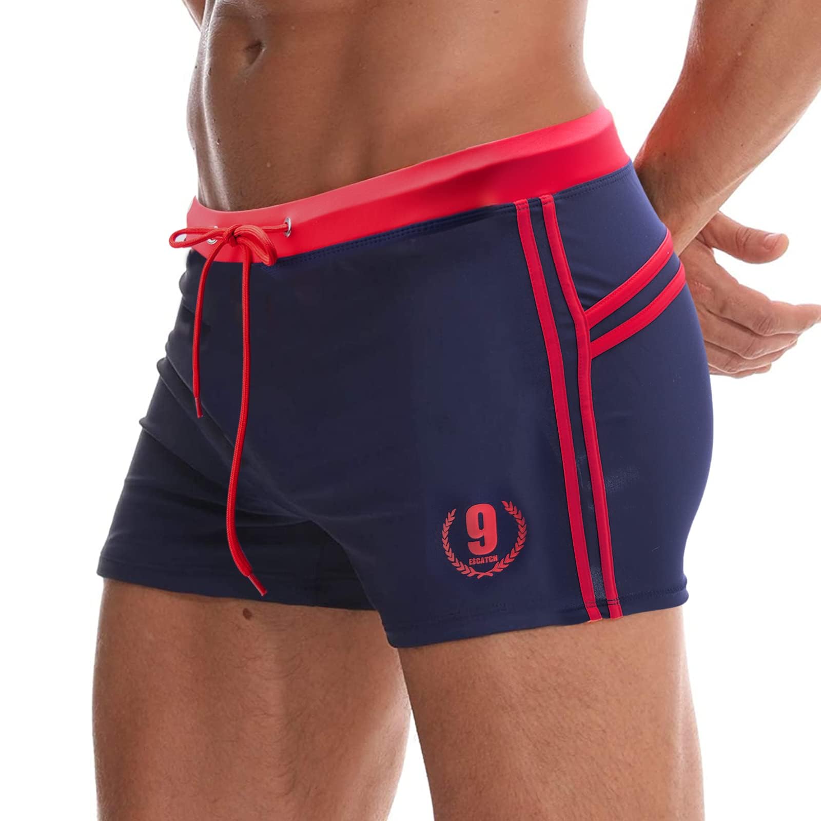 Arcweg Costume da Bagno Uomo Coulisse Pantaloncini Calzoncini da Bagno Elastico a Vita Bassa Boxershorts Slip Nuoto Spiaggia Mare Piscina