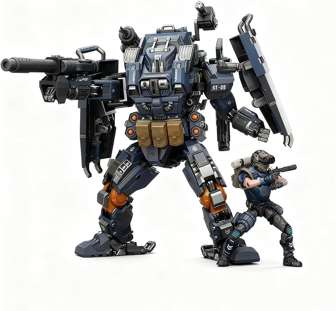 JOYTOY 1:25 Action Figure Dark Source - APOC Series Storm Lucis Fire Support Type Mech+UNSC Infiltration Expert Arthur - Collectible Model Birthday Gift 15age+ (Mech Requires Assembly)