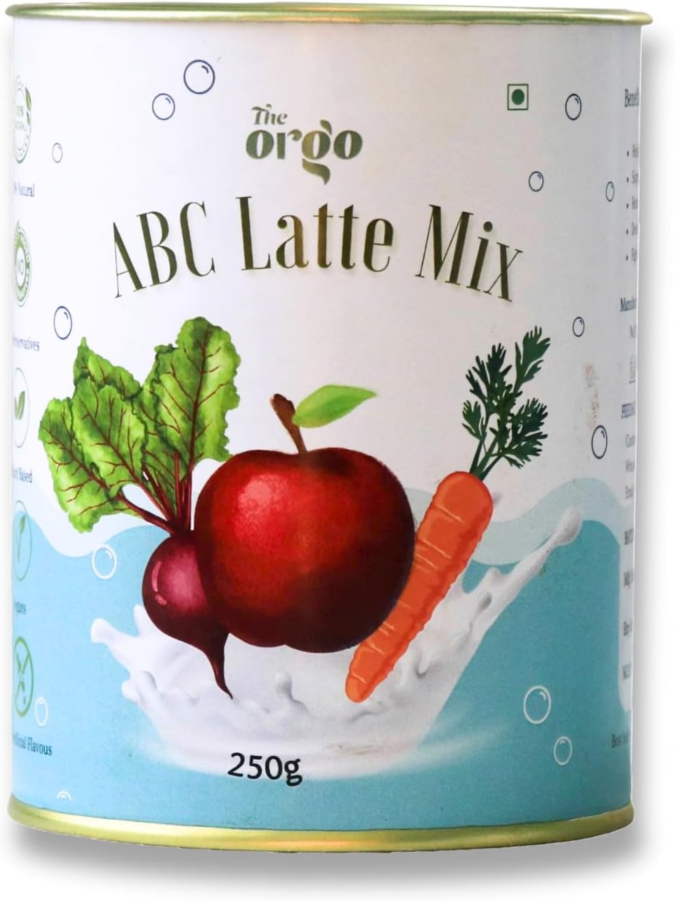 The Orgo ABC Malt Powder for glowing skin | Apple,Beetroot,Carrot Malt powder | 100% Natural Malt (500g, ABC Malt)