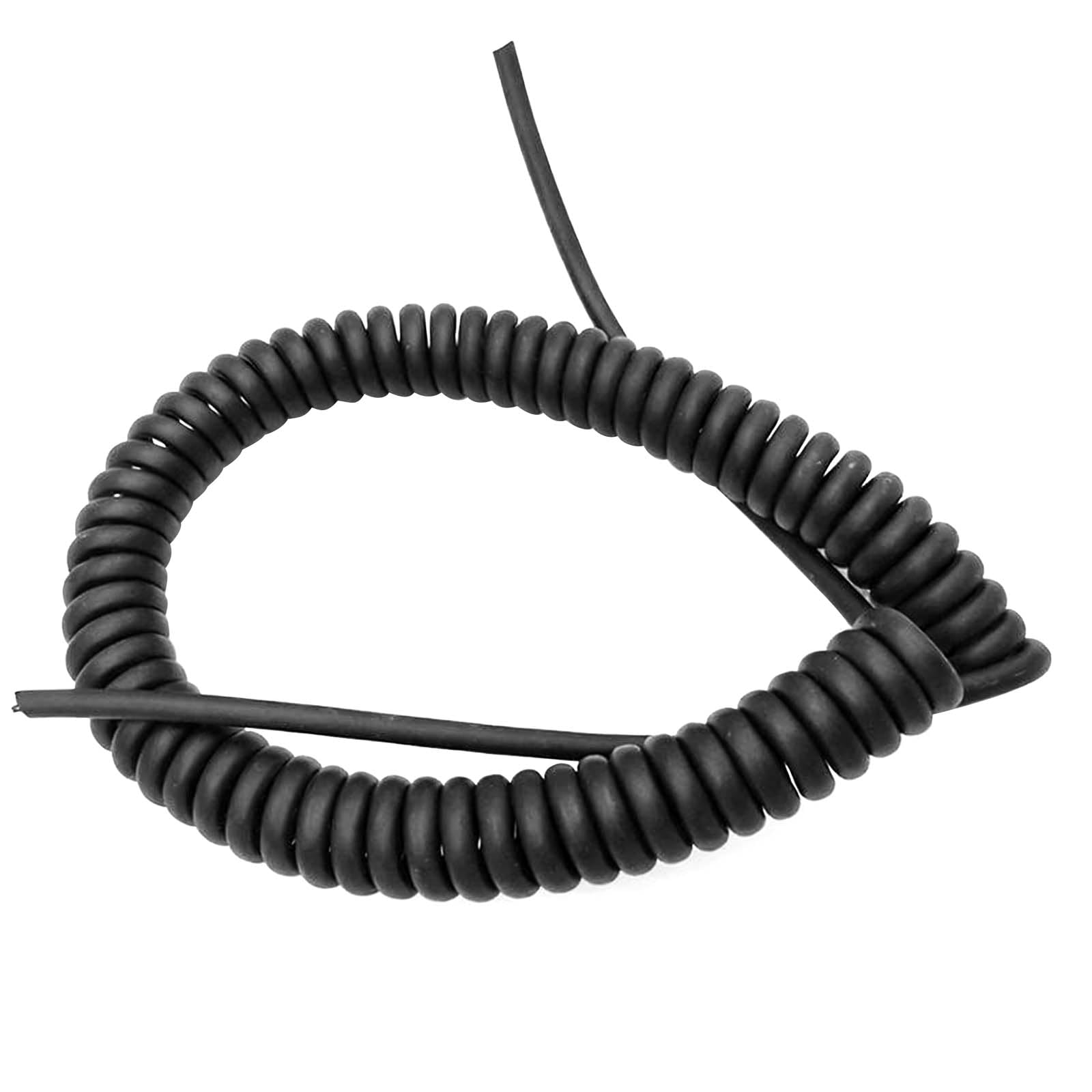 Cable retráctil de grado industrial de 4 conductores en espiral de 18 AWG, cable retráctil, cable de extensión de alimentación, cable elástico