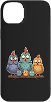 Vista 15 de Chicken: My Cluck Crew, Three Big Hens + Four Tiny Chicks Case for iPhone XR
