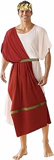 Ancient Greek Toga Adult Roman Costume with Headband Halloween Cosplay Outfit - Buy now