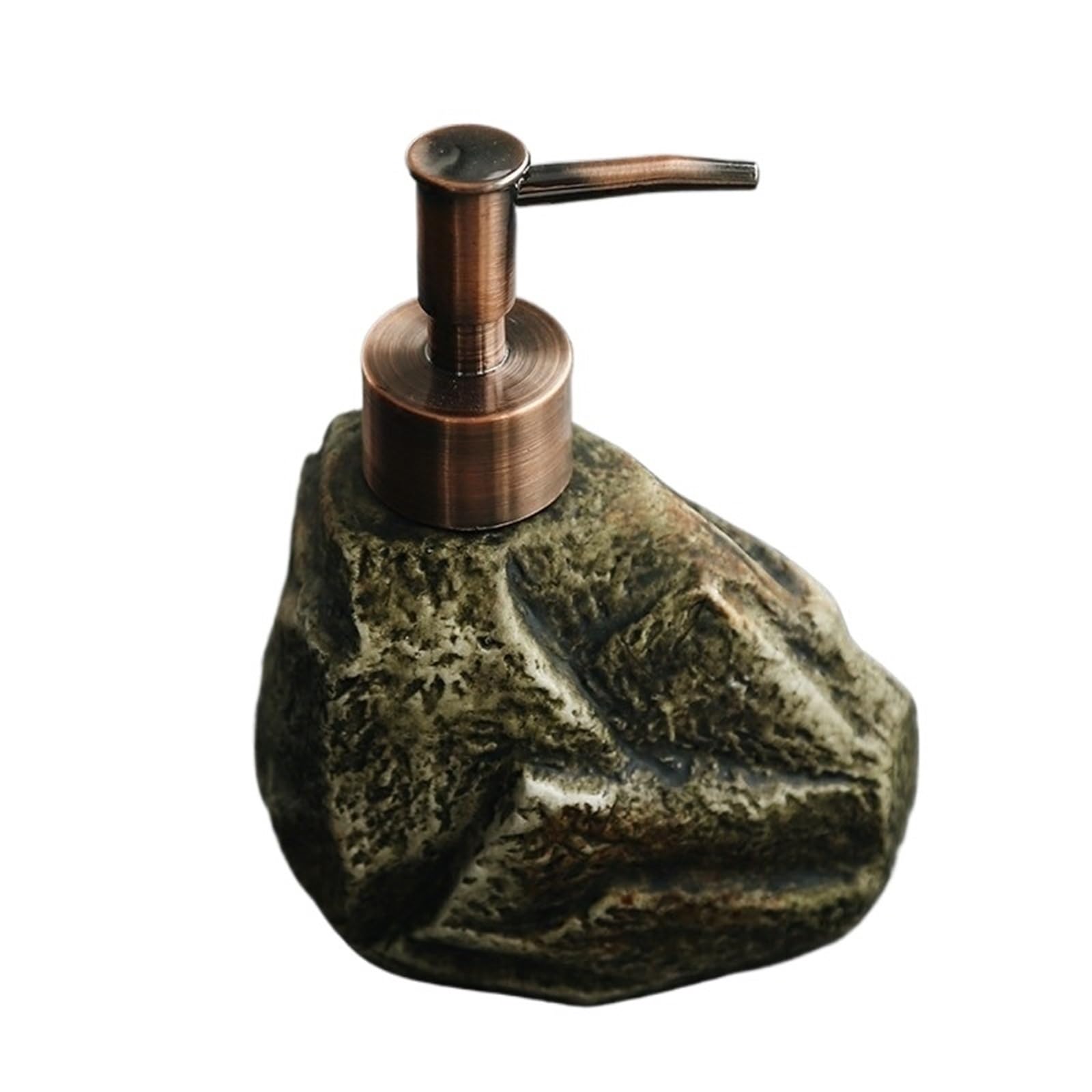 Ceramic Soap Dispenser Realistic Ceramic Soap Dispenser - Stone-Like Hand Sanitizer Bottle With Pump, Luxury Shampoo And Shower Gel Refill(Color2)