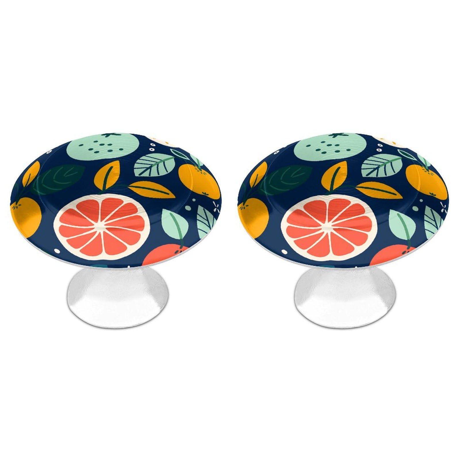 Btcowzrv Style Hand Drawn Fruits 2 Pack Cabinet Knobs Drawer Pulls