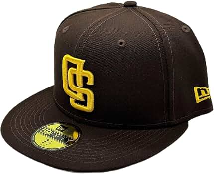 海外限定 パドレス 59FIFTY シュガースカル ブラウン キャップ 73/8 Amazon.co.jp: 海外限定 59FIFTY パドレス キャップ ブラウン 逆