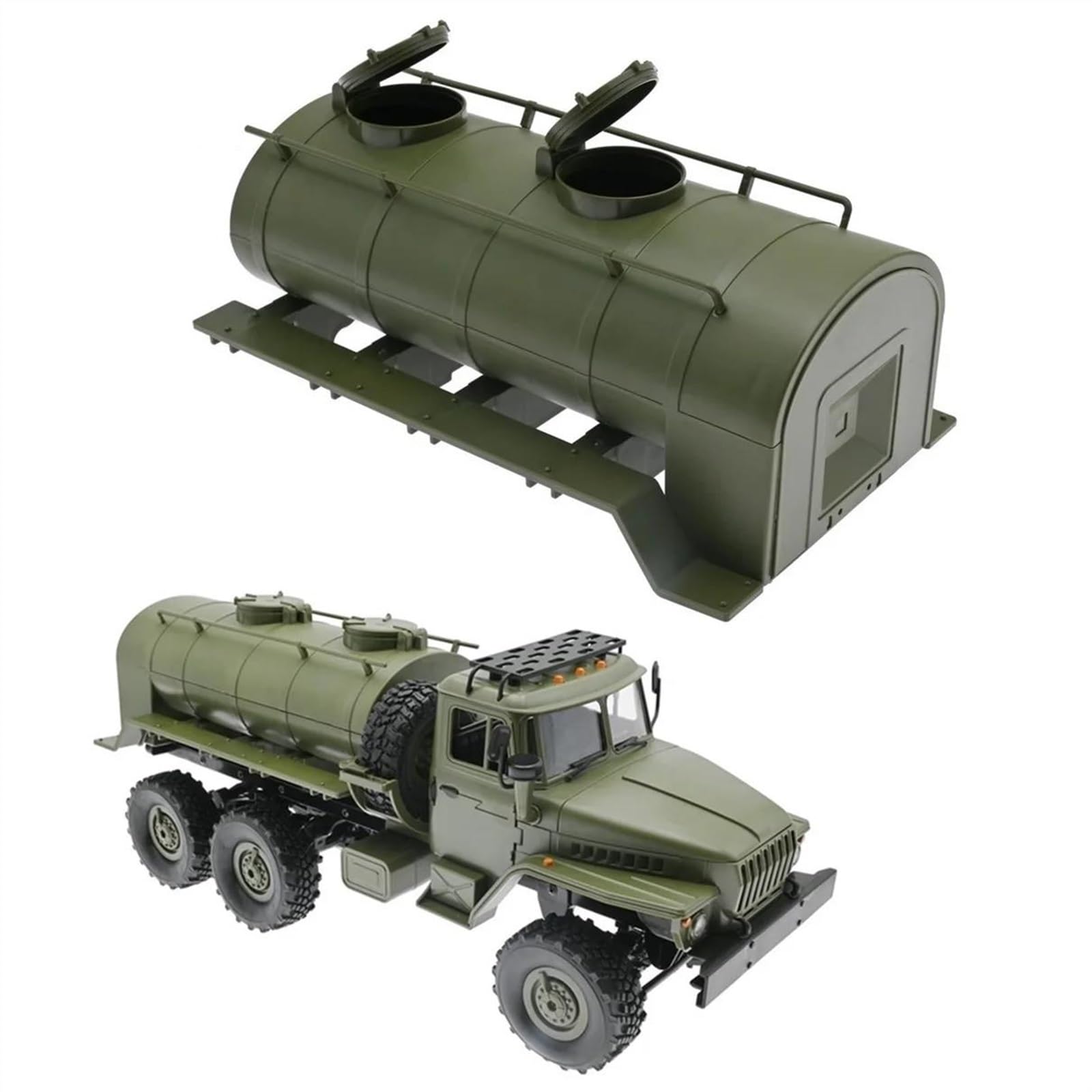 RC-Zubehör Für WPL B14 B24 B16 B36 1/16 Öltank Dekorieren Box Für Chassis RC Crawler Auto Militär-LKW Teile Ersatz Autozubehör(Oil Tank)