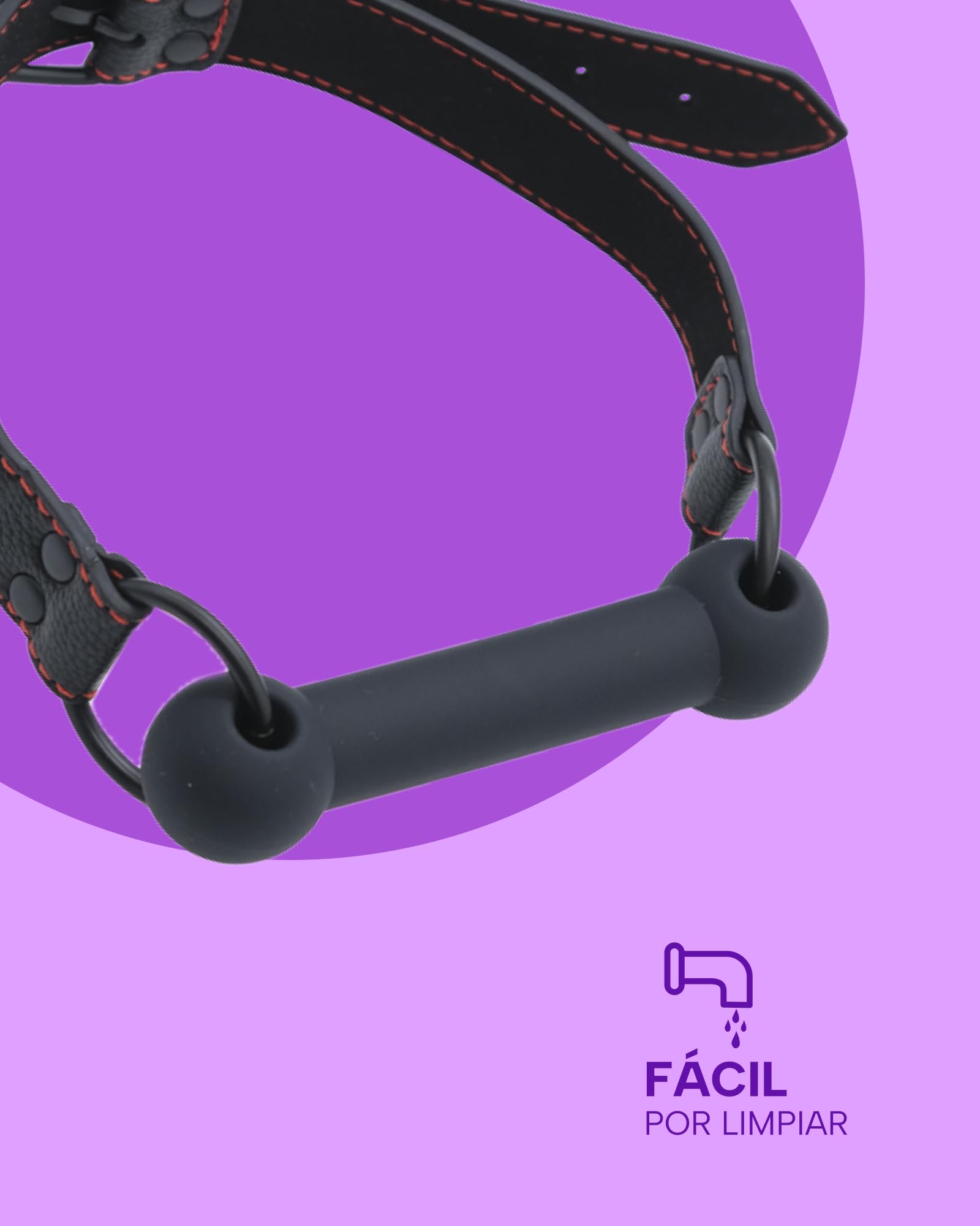 MySecretCase Mordaza Boca Sex Silicona, Gag Ball Erótico Juguetes Eróticos Para Pareja Sexuales Bondage Bdsm Juegos Sexuales y Dominación Boca a Boca