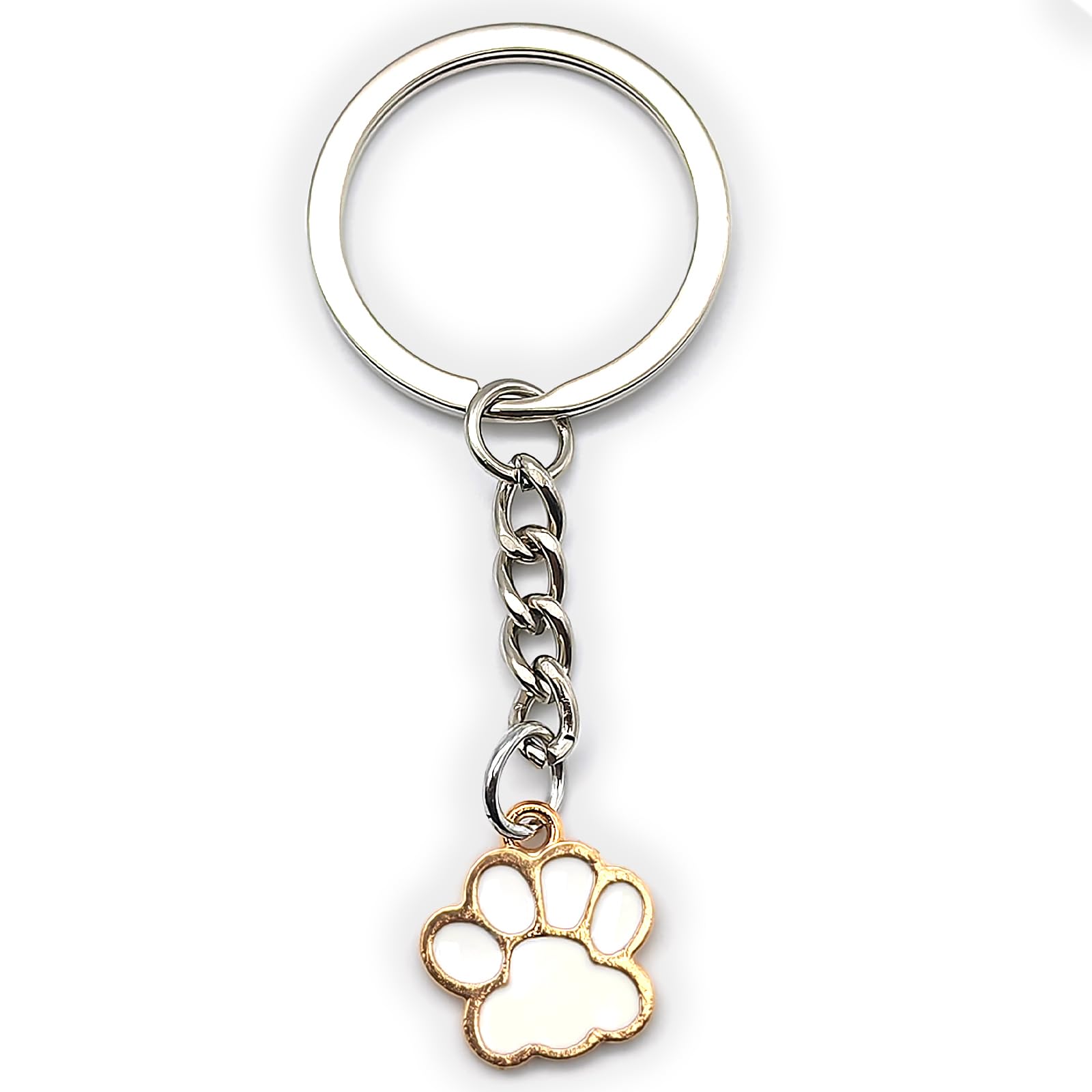 Zynara Schlüsselanhänger Hundepfoten Glücksbringer, Hunde Geschenk für Hundeliebhaber, Haustier Andenken, Anhänger Haustier