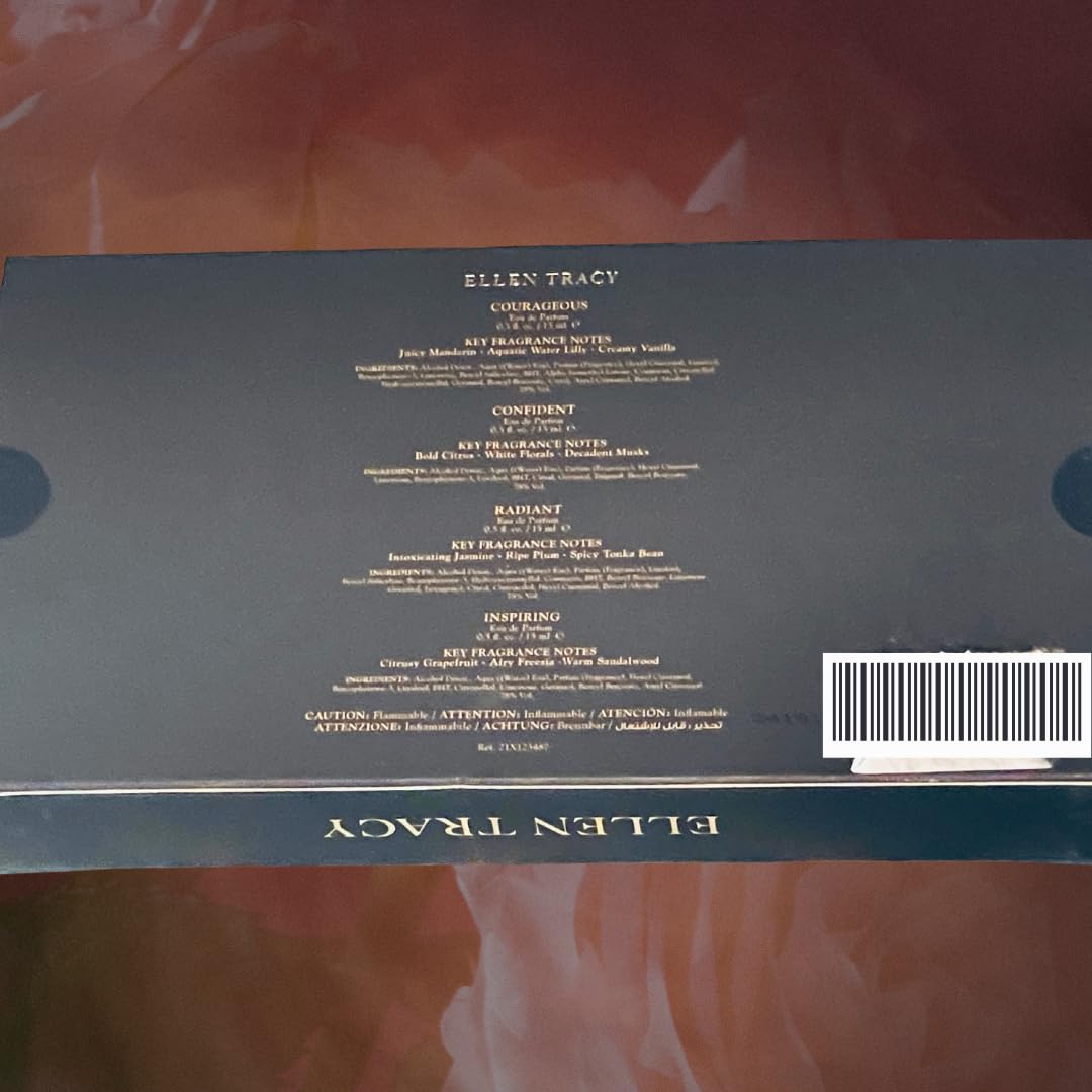 Generic Women's Fragrance Gift Set, 4 Piece, Courageous, Confident, Radiant, Inspiring