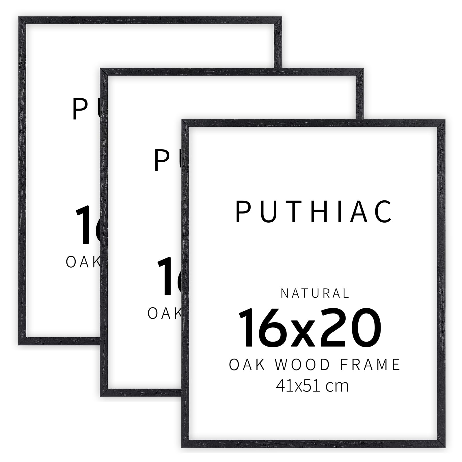 ✿✿✿paq1005ページ✿✿✿ Amazon.com - puthiac 16x20 Solid Oak Wood Picture Frame, Fits