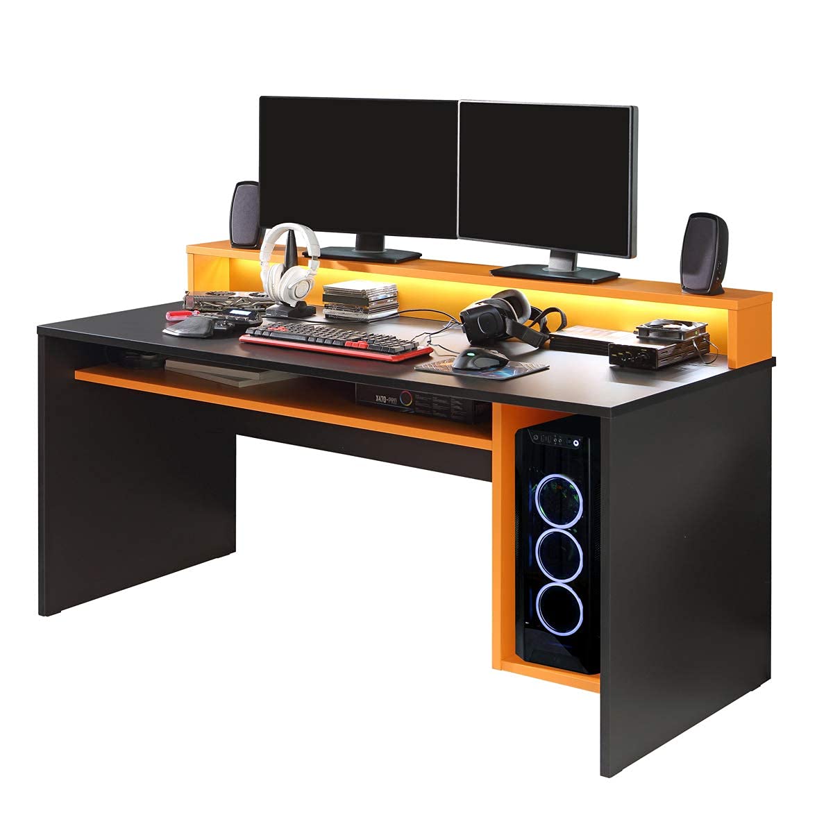 Buy RestRelax Avatar Gaming Desk, UK's 1 Gaming Desk with LED Lights