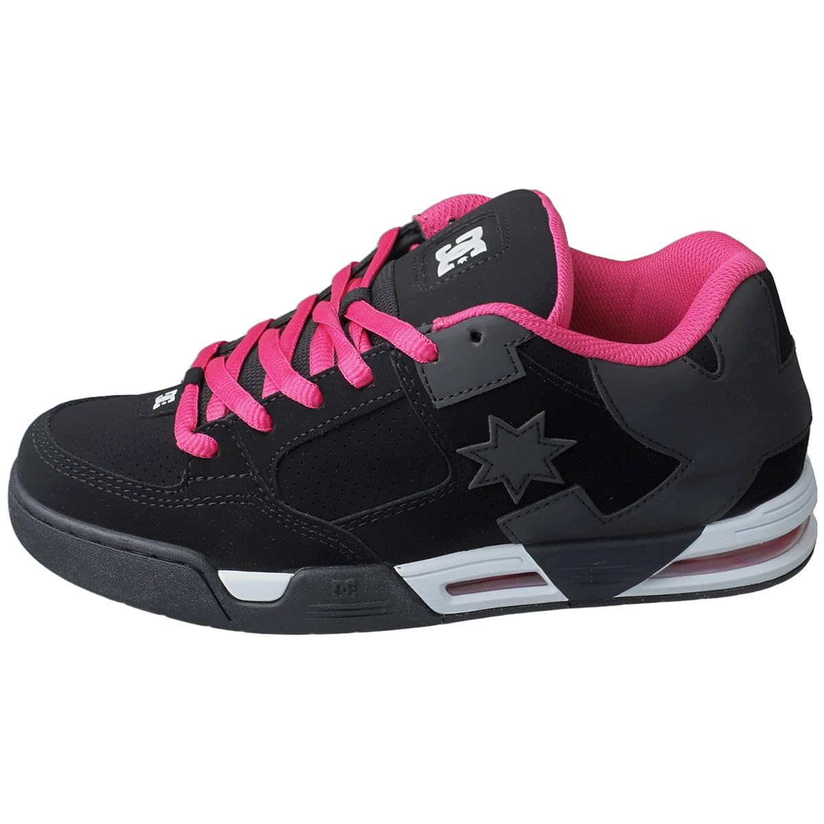 DC Shoes Command - Scarpe da Ginnastica da Skate, da Donna, Colore: Nero/Rosa