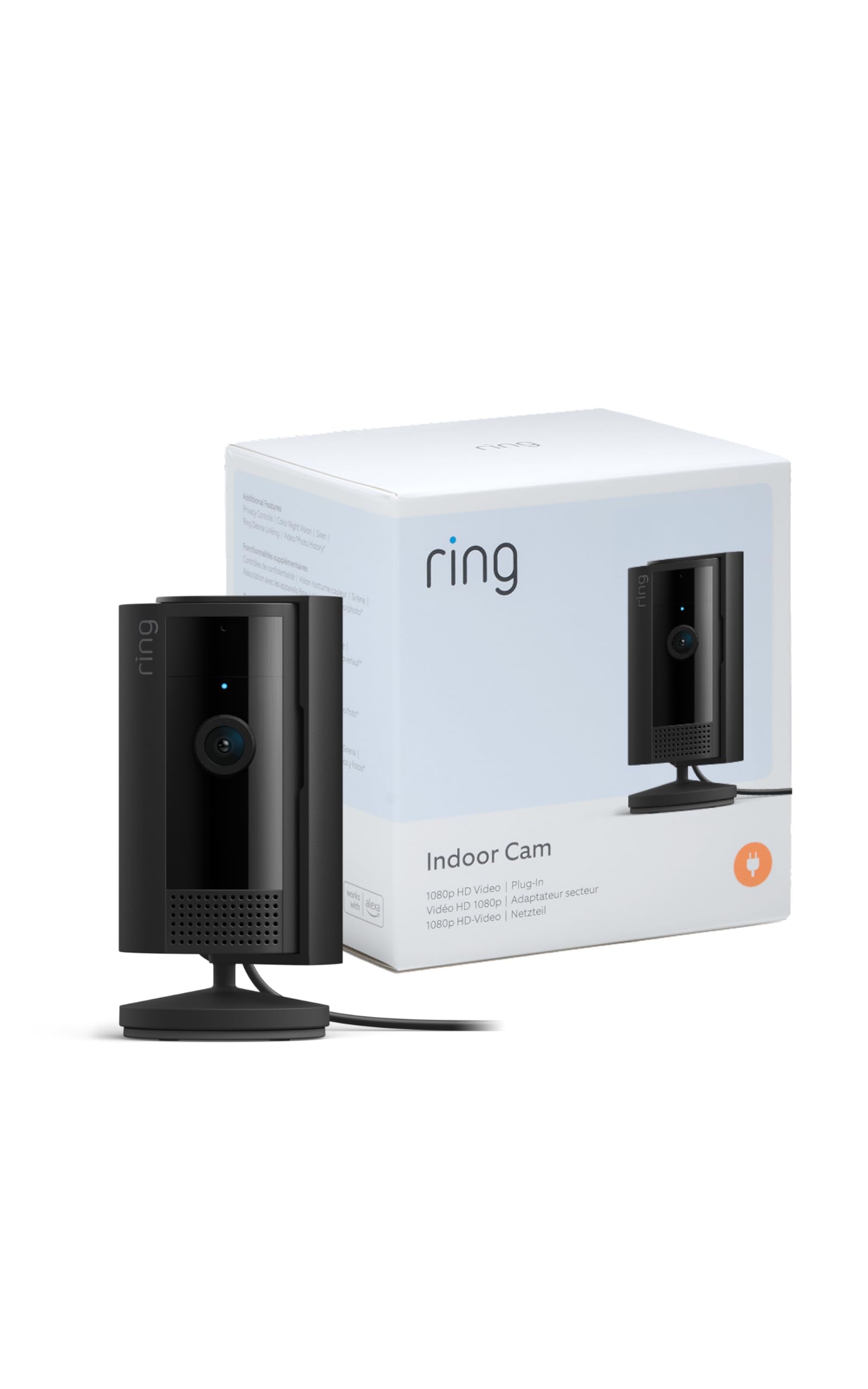 Ring Indoor Camera (2nd Gen) | Plug-In Pet Security Camera | 1080p HD, Two-Way Talk, Wifi, Privacy Cover, DIY | alternative to CCTV system | 30-day free trial of Ring Subscription Plan