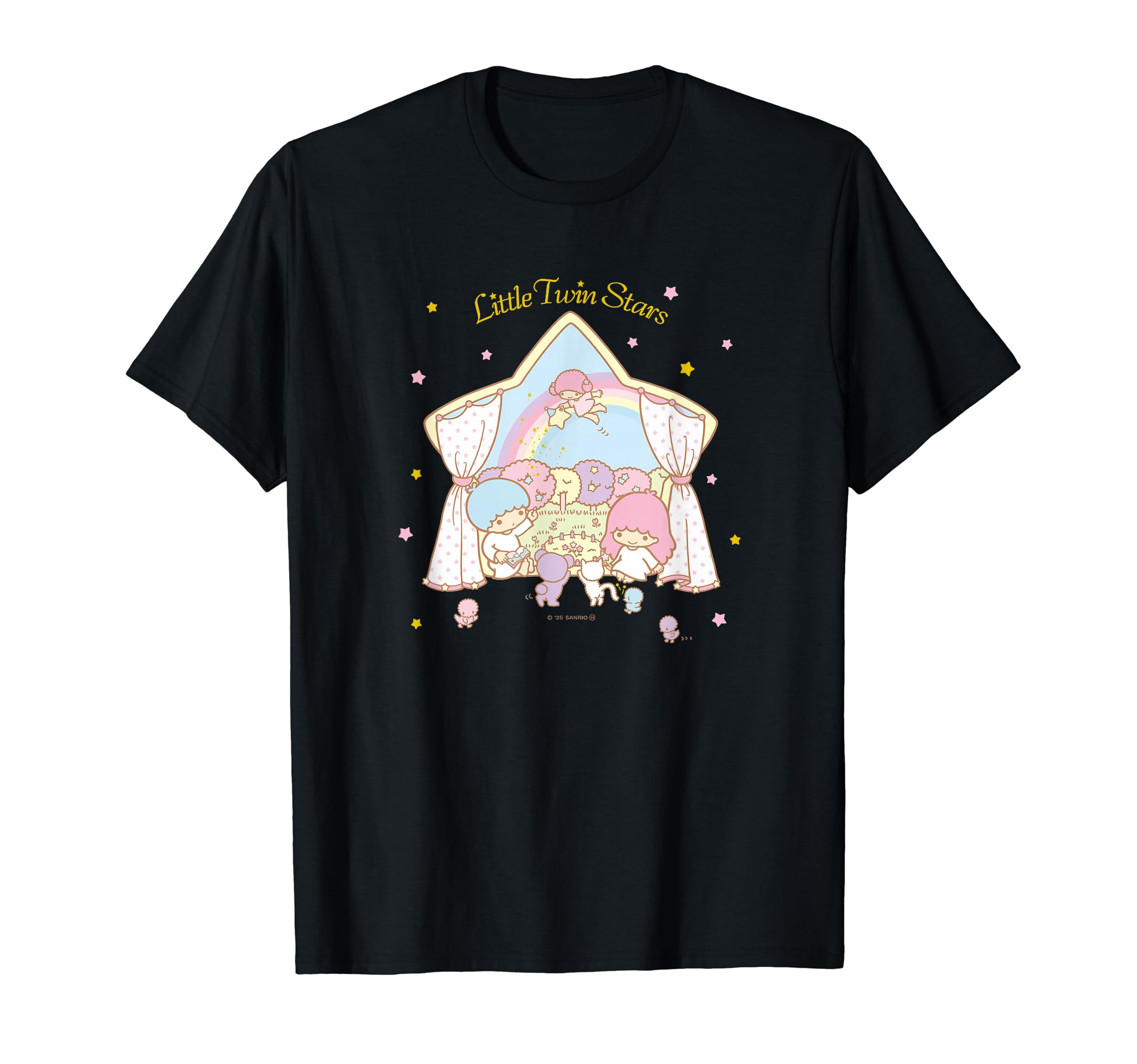リトルツインスターズ ポスター布 B4 窓 40th レア♪平成レトロ Amazon | リトルツインスターズ 窓 Tシャツ | Tシャツ・カットソー 通販