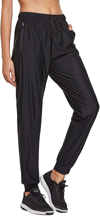 Black athletic joggers womens Clearance