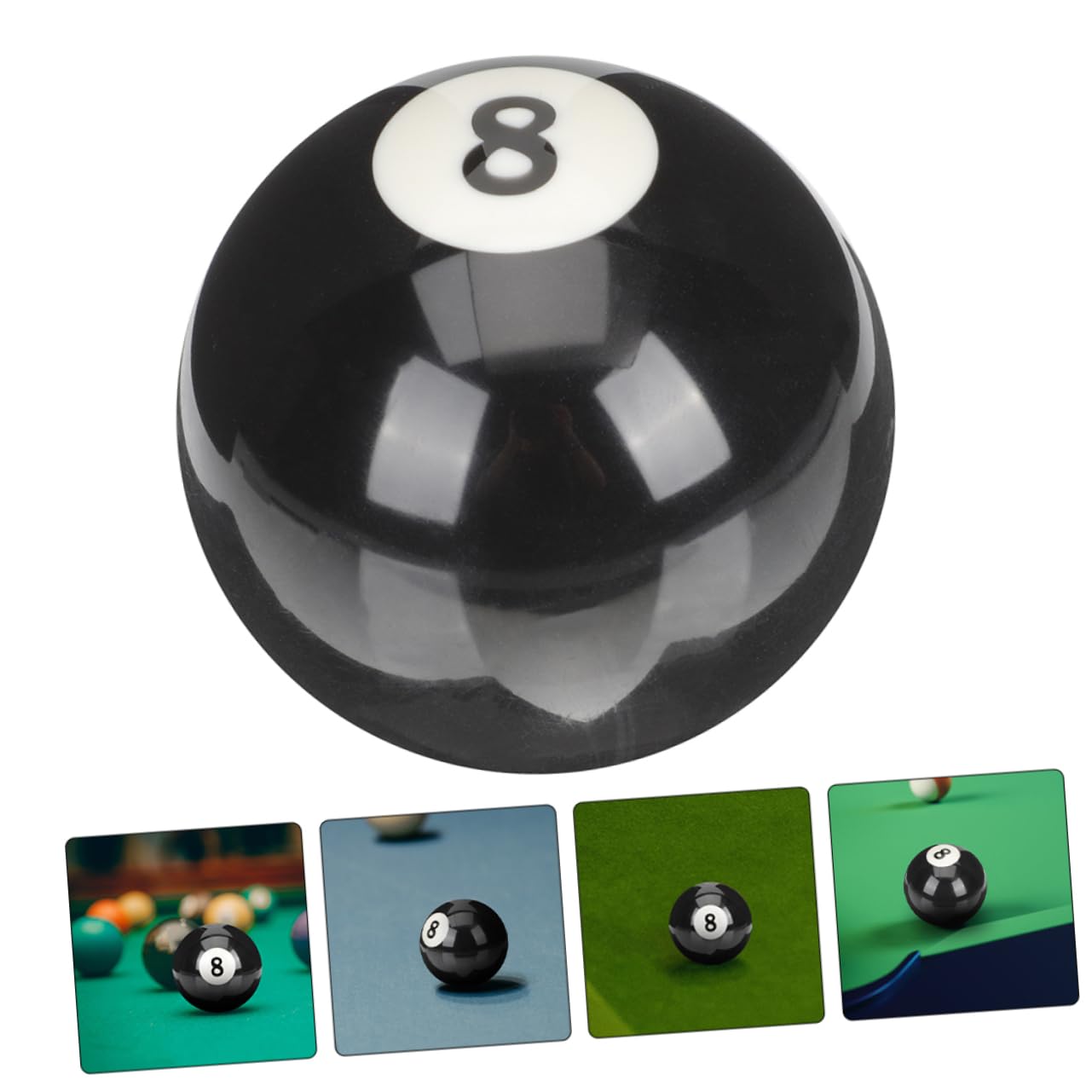 Palla da biliardo 8 pezzi numero 8 in resina resistente all'usura calibrata precisa rotonda ed equilibrata palla da gioco durevole per piscina e allenamento biliardo