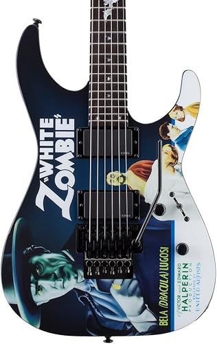 Miniatura 7 de ESP LTD KH-WZ Signature Series Kirk Hammett White Zombie Guitarra eléctrica con estuche
