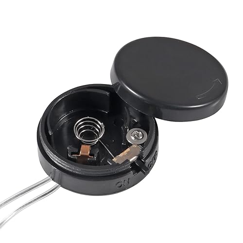 Miniatura 3 de Alinan 20 cables tipo plomo 2 x 3 V CR2032 moneda botón celda batería caso con interruptor de encendidoapagado, soporte de batería CR2032 titular de