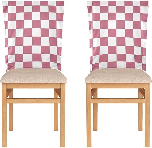 Miniatura 2 de Juego de 6 fundas protectoras para sillas de comedor retro, suaves de 19.7 x 23.6 pulgadas, sin decoración